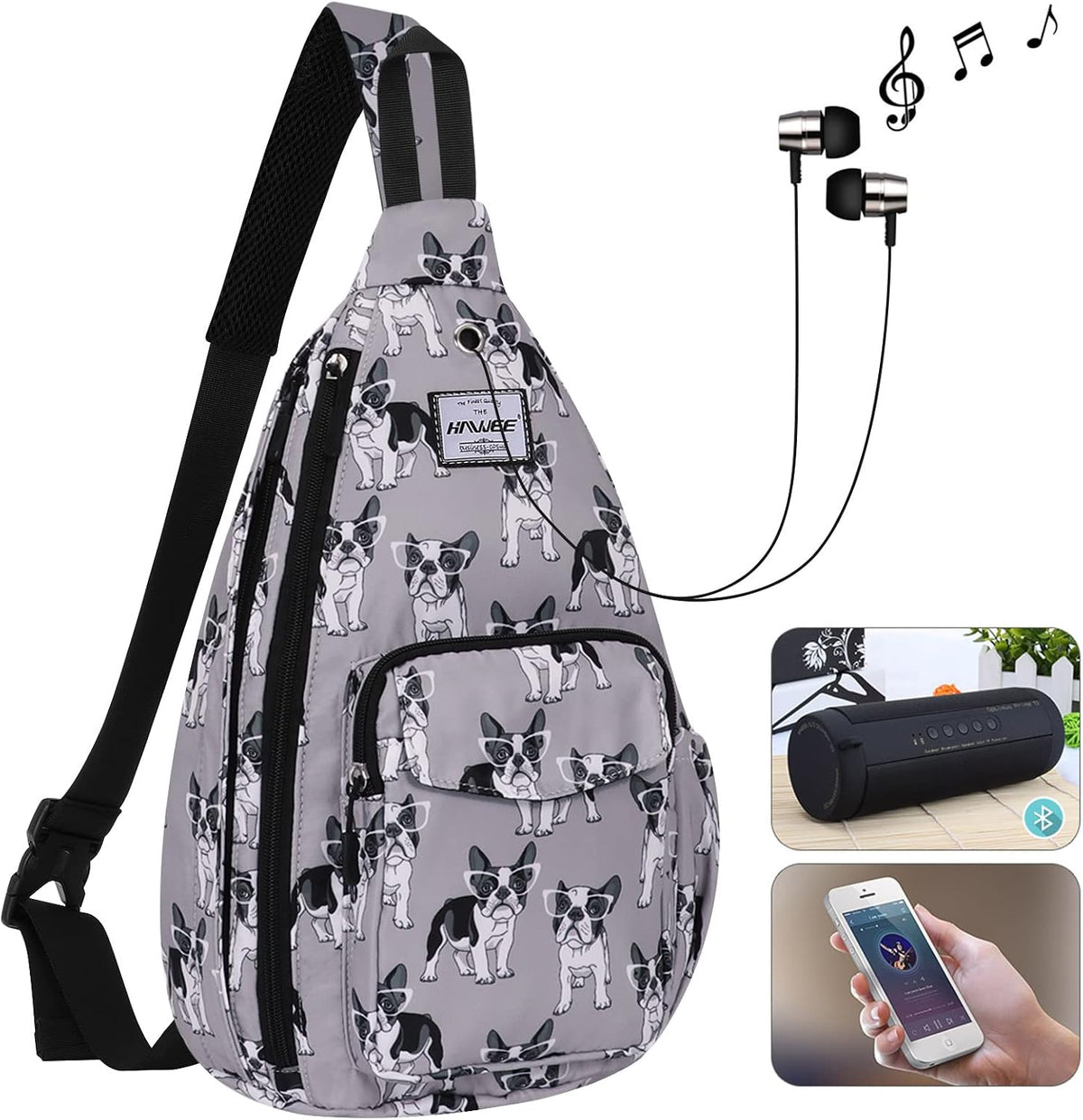 Backpack Sling for Women Anti-Water Crossbody Bag Inclined Adjustable Pack | Casual - Colors A