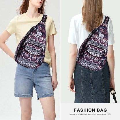 Backpack Sling for Women Anti-Water Crossbody Bag Inclined Adjustable Pack | Casual - Colors A