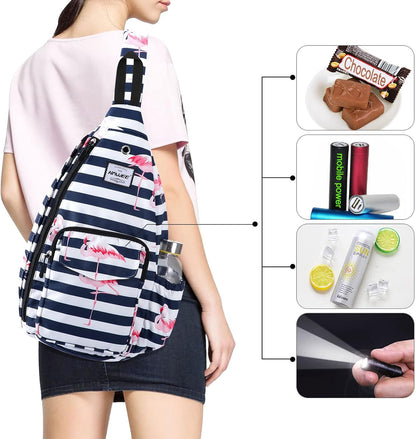 Backpack Sling for Women Anti-Water Crossbody Bag Inclined Adjustable Pack | Casual - Colors A