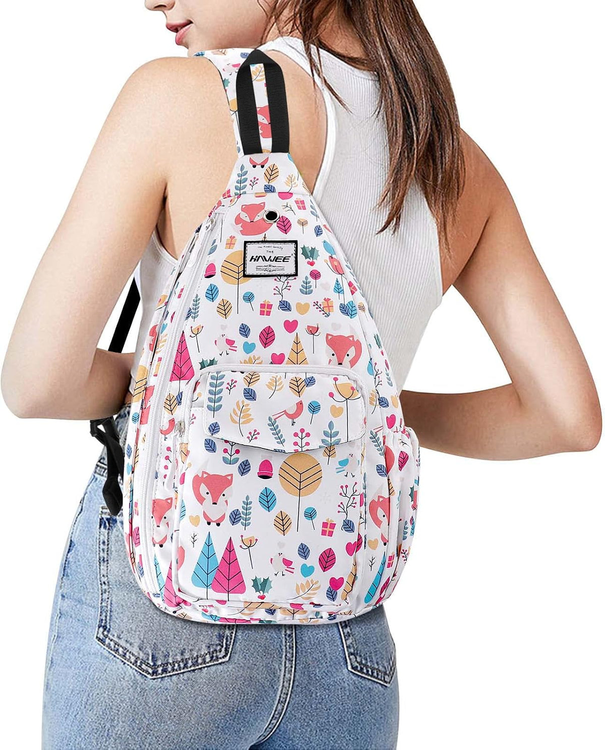 Backpack Sling for Women Anti-Water Crossbody Bag Inclined Adjustable Pack | Casual - Colors A