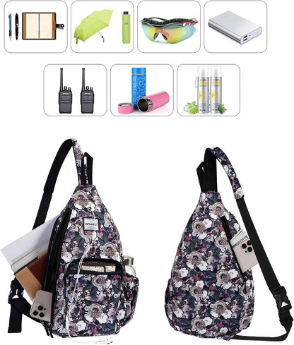Backpack Sling for Women Anti-Water Crossbody Bag Inclined Adjustable Pack | Casual - Colors A