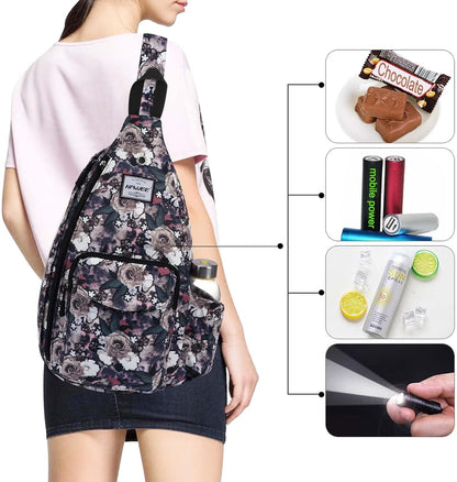 Backpack Sling for Women Anti-Water Crossbody Bag Inclined Adjustable Pack | Casual - Colors A