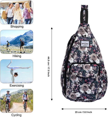 Backpack Sling for Women Anti-Water Crossbody Bag Inclined Adjustable Pack | Casual - Colors A