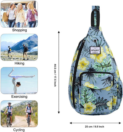 Backpack Sling for Women Anti-Water Crossbody Bag Inclined Adjustable Pack | Casual - Colors A