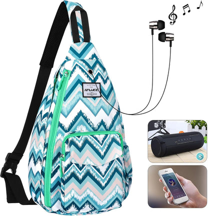 Backpack Sling for Women Anti-Water Crossbody Bag Inclined Adjustable Pack | Casual - Colors A