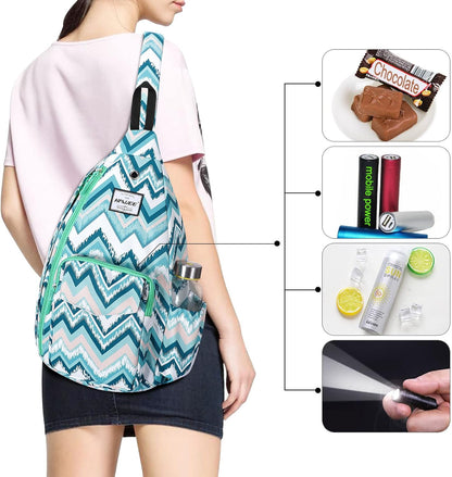 Backpack Sling for Women Anti-Water Crossbody Bag Inclined Adjustable Pack | Casual - Colors A