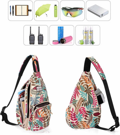 Backpack Sling for Women Anti-Water Crossbody Bag Inclined Adjustable Pack | Casual - Colors A