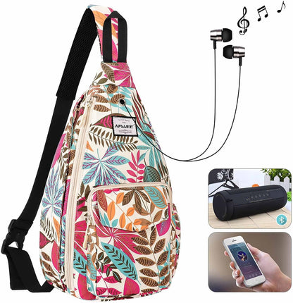 Backpack Sling for Women Anti-Water Crossbody Bag Inclined Adjustable Pack | Casual - Colors A