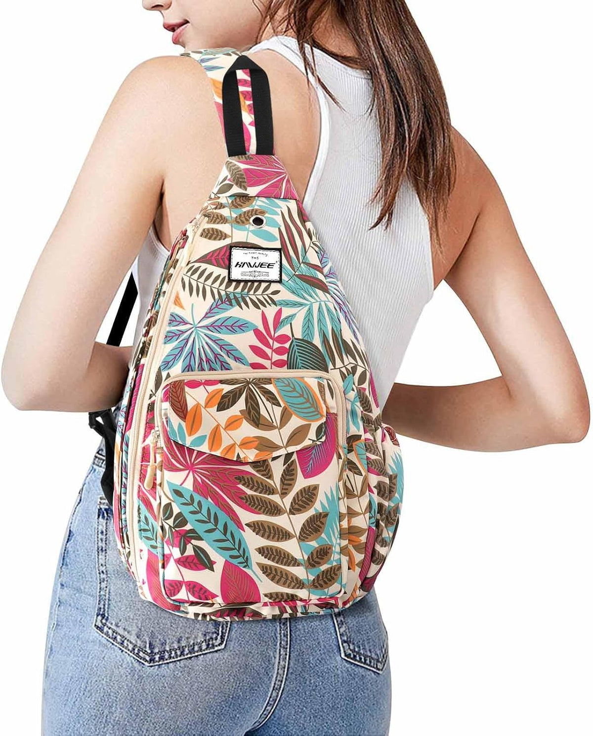 Backpack Sling for Women Anti-Water Crossbody Bag Inclined Adjustable Pack | Casual - Colors A