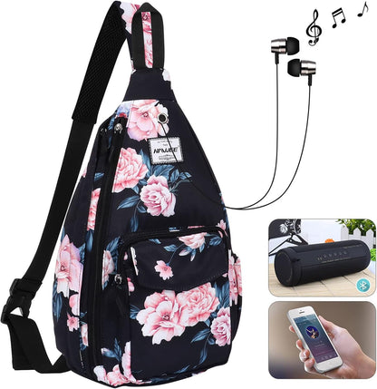 Backpack Sling for Women Anti-Water Crossbody Bag Inclined Adjustable Pack | Casual - Colors A