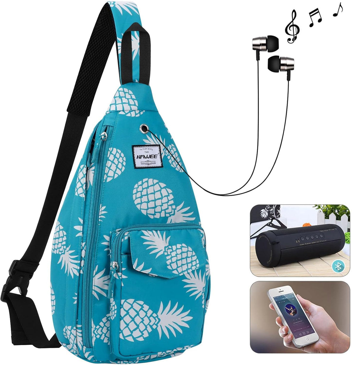 Backpack Sling for Women Anti-Water Crossbody Bag Inclined Adjustable Pack | Casual - Colors A