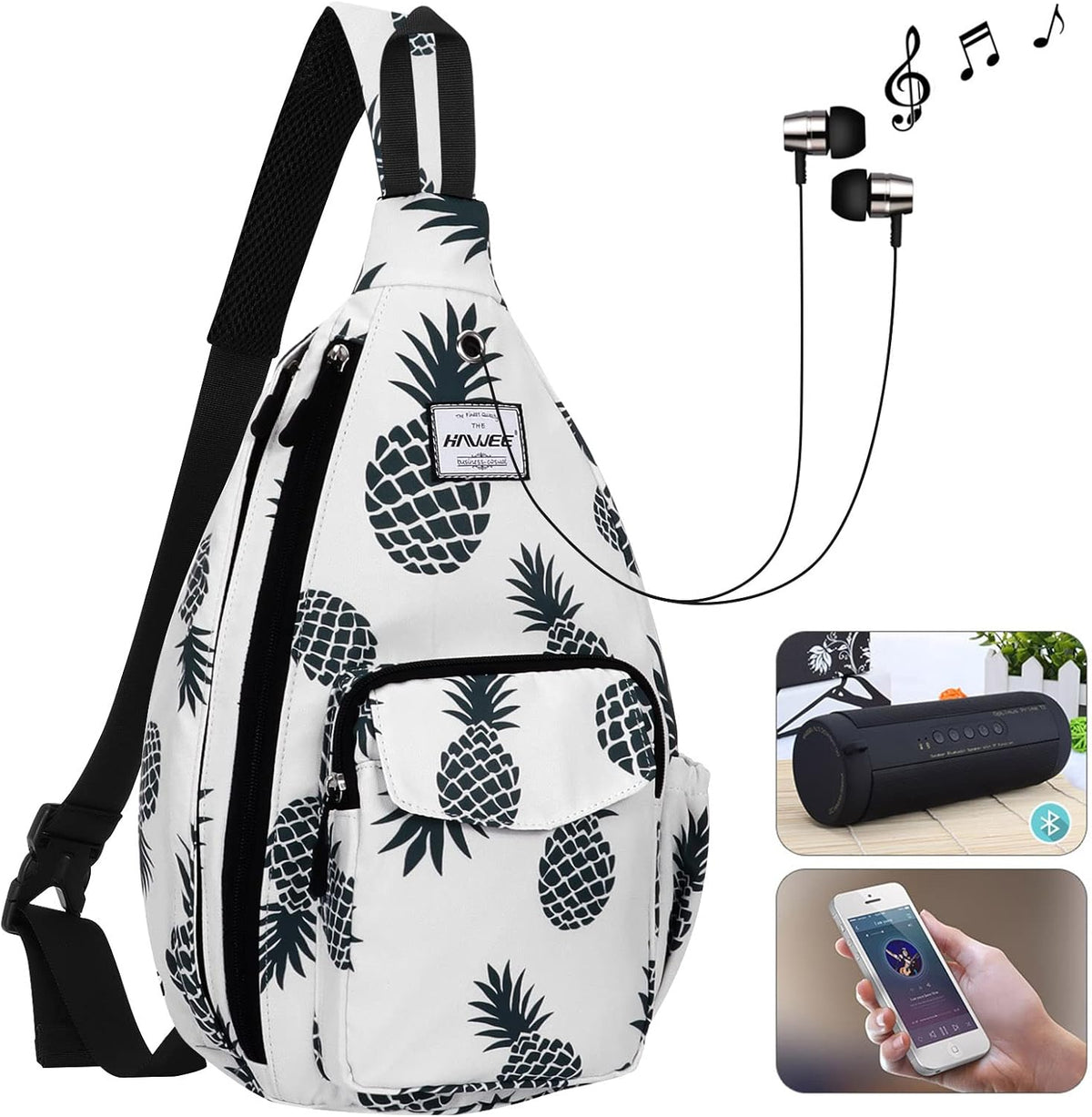 Backpack Sling for Women Anti-Water Crossbody Bag Inclined Adjustable Pack | Casual - Colors A