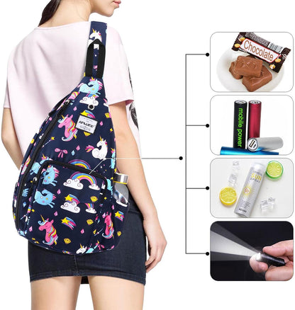 Backpack Sling for Women Anti-Water Crossbody Bag Inclined Adjustable Pack | Casual - Colors A