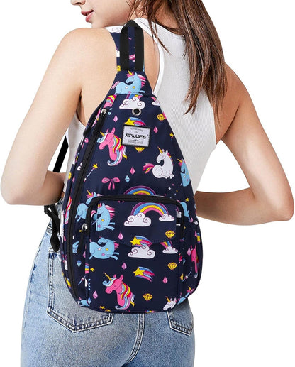 Backpack Sling for Women Anti-Water Crossbody Bag Inclined Adjustable Pack | Casual - Colors A