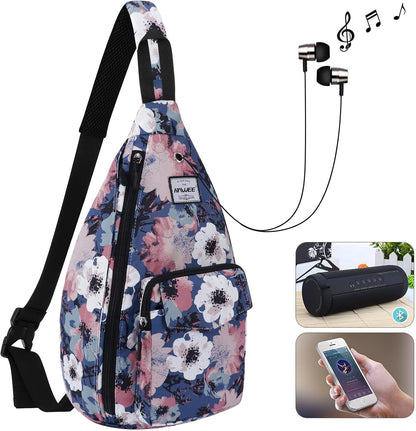 Backpack Sling for Women Anti-Water Crossbody Bag Inclined Adjustable Pack | Casual - Colors A