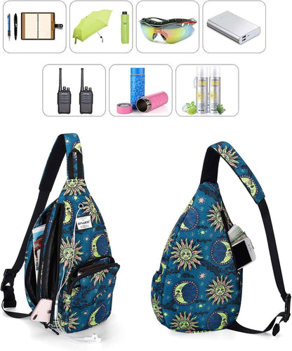 Backpack Sling for Women Anti-Water Crossbody Bag Inclined Adjustable Pack | Casual - Colors A