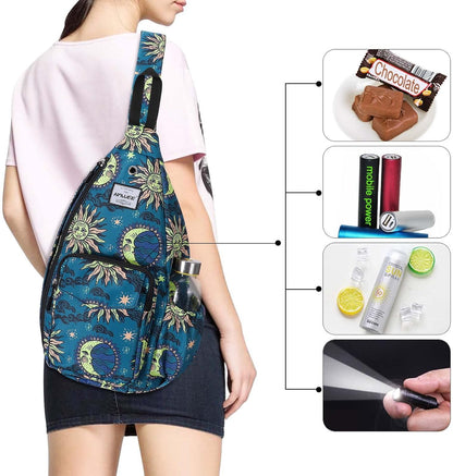 Backpack Sling for Women Anti-Water Crossbody Bag Inclined Adjustable Pack | Casual - Colors A