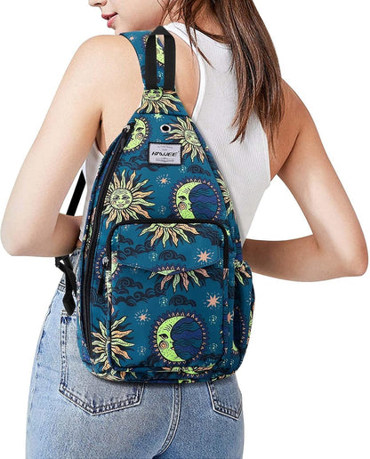Backpack Sling for Women Anti-Water Crossbody Bag Inclined Adjustable Pack | Casual - Colors A