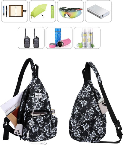 Backpack Sling for Women Anti-Water Crossbody Bag Inclined Adjustable Pack | Casual - Colors A