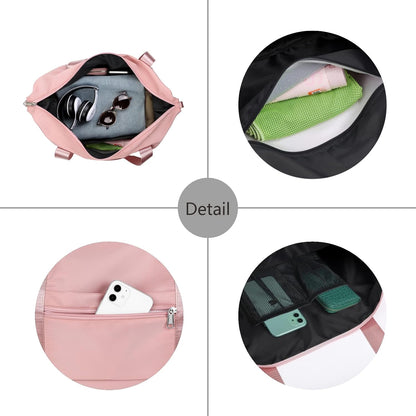 Women Travel Duffel, Multi Functional Large Expandable Weekender Carry-on Tote, Gym Workout Overnight Bag, Mommy Hospital Bag for Labor and Delivery - Colors B
