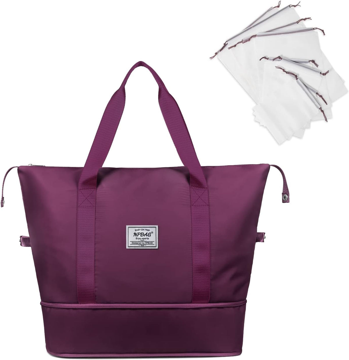 Women Travel Duffel, Multi Functional Large Expandable Weekender Carry-on Tote, Gym Workout Overnight Bag, Mommy Hospital Bag for Labor and Delivery - Colors B