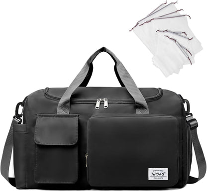 Women Travel Duffel, Multi Functional Large Expandable Weekender Carry-on Tote, Gym Workout Overnight Bag, Mommy Hospital Bag for Labor and Delivery - Colors B