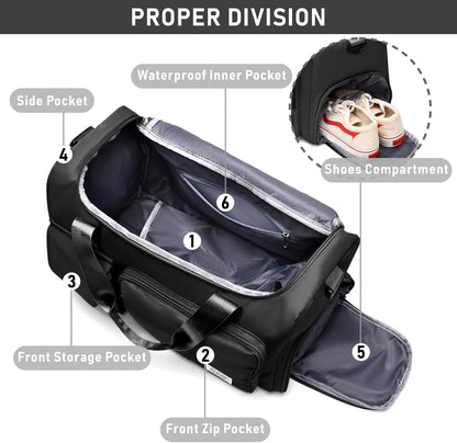 Women Travel Duffel, Multi Functional Large Expandable Weekender Carry-on Tote, Gym Workout Overnight Bag, Mommy Hospital Bag for Labor and Delivery - Colors B