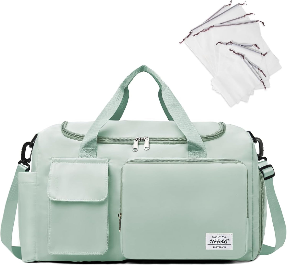 Women Travel Duffel, Multi Functional Large Expandable Weekender Carry-on Tote, Gym Workout Overnight Bag, Mommy Hospital Bag for Labor and Delivery - Colors B