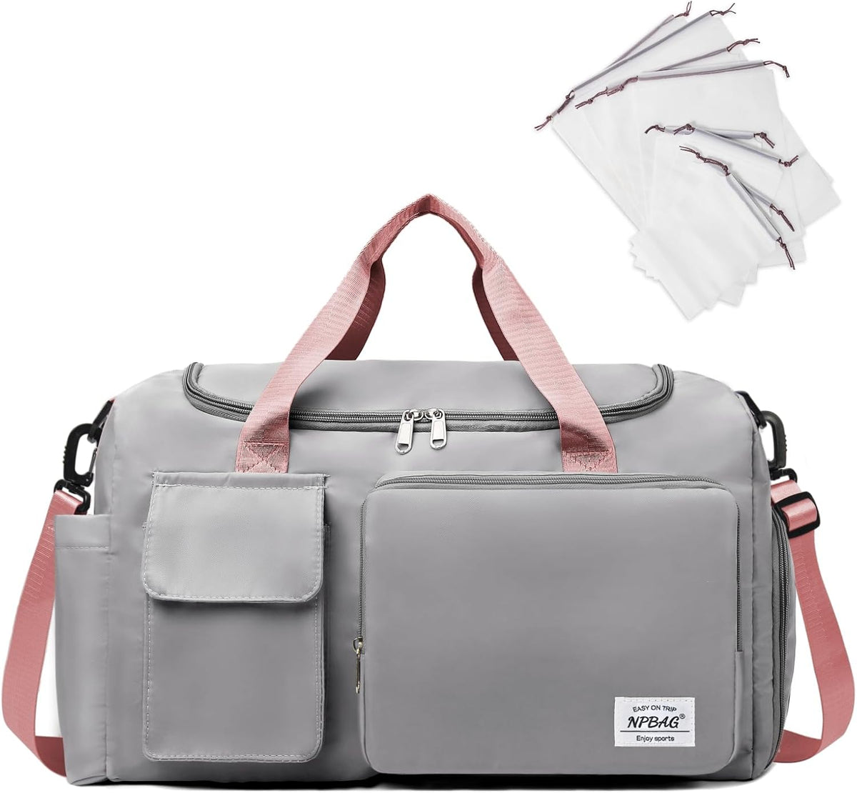 Women Travel Duffel, Multi Functional Large Expandable Weekender Carry-on Tote, Gym Workout Overnight Bag, Mommy Hospital Bag for Labor and Delivery - Colors B