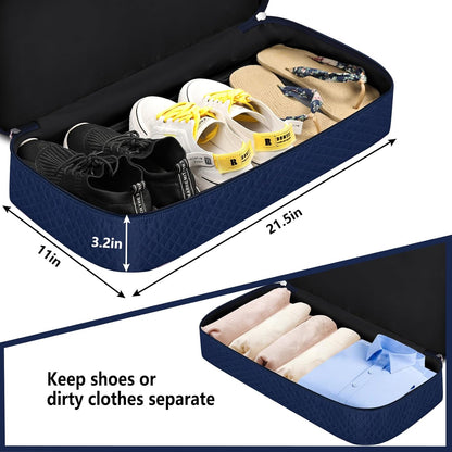 Weekender Overnight Bag for Women - Large Travel Duffel Bag with Shoe Compartment, Gym Duffel Bag Hospital Bag Carry On Tote Bags for Airplanes with Crossbody Bag Toiletry Bag 3Pcs Set - Colors B