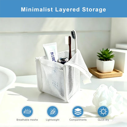 Standing Toiletry Bag, 2026 New Portable Lightweight Travel Toiletry Bag, Clear EVA Waterproof Toiletry Organizer, Large Capacity Foldable Hanging Cosmetic Bag for Travel, Gym, Home (Purple)