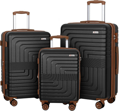 Expandable 21" Carry On Luggage,Hardshell Suitcase with Double Spinner Wheels for 20% More Space, Airline Approved Lightweight Hardside Luggage, Scratch-Resistant & YKK Zipper, White