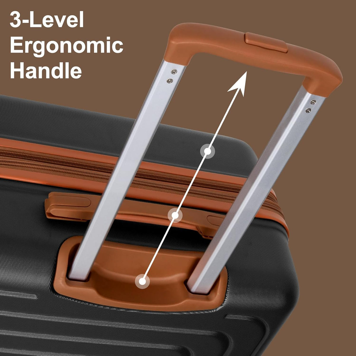 Expandable 21" Carry On Luggage,Hardshell Suitcase with Double Spinner Wheels for 20% More Space, Airline Approved Lightweight Hardside Luggage, Scratch-Resistant & YKK Zipper, White