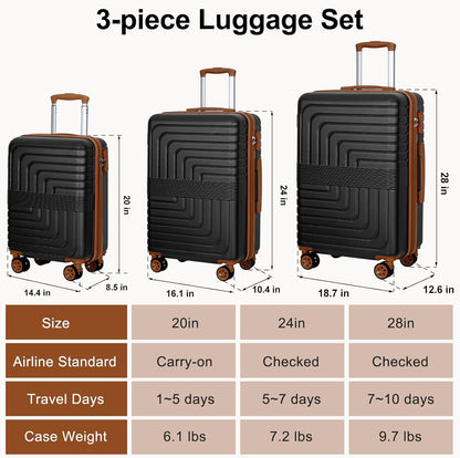 Expandable 21" Carry On Luggage,Hardshell Suitcase with Double Spinner Wheels for 20% More Space, Airline Approved Lightweight Hardside Luggage, Scratch-Resistant & YKK Zipper, White