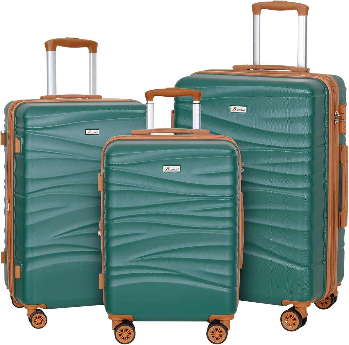 Expandable 21" Carry On Luggage,Hardshell Suitcase with Double Spinner Wheels for 20% More Space, Airline Approved Lightweight Hardside Luggage, Scratch-Resistant & YKK Zipper, White