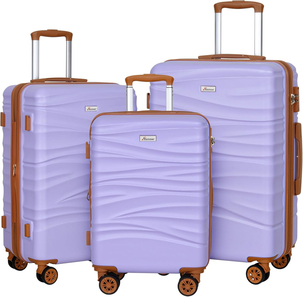 Expandable 21" Carry On Luggage,Hardshell Suitcase with Double Spinner Wheels for 20% More Space, Airline Approved Lightweight Hardside Luggage, Scratch-Resistant & YKK Zipper, White
