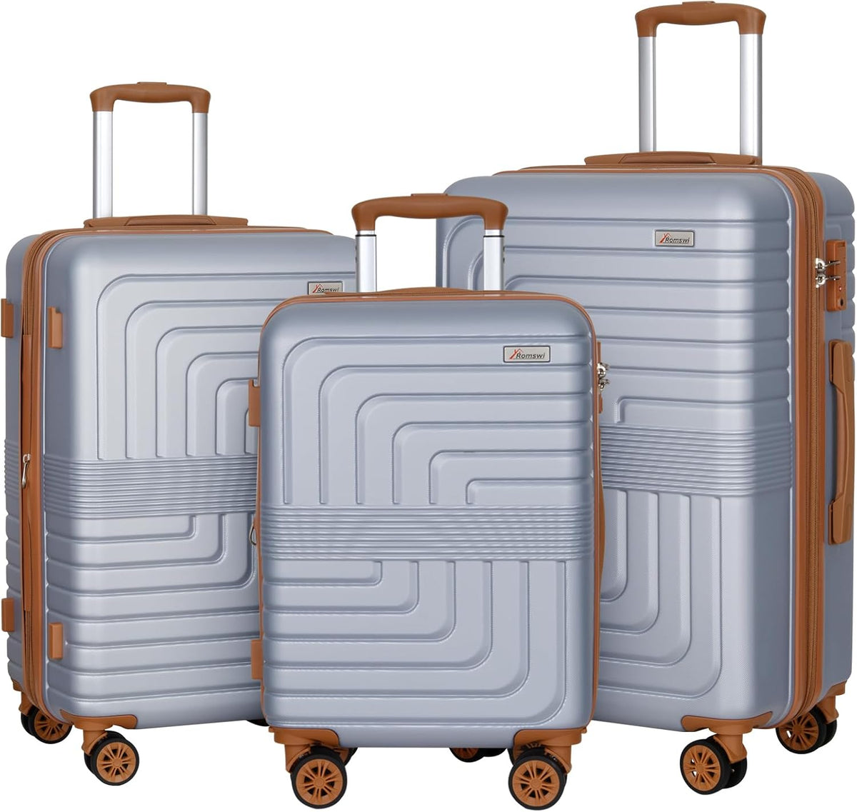 Expandable 21" Carry On Luggage,Hardshell Suitcase with Double Spinner Wheels for 20% More Space, Airline Approved Lightweight Hardside Luggage, Scratch-Resistant & YKK Zipper, White