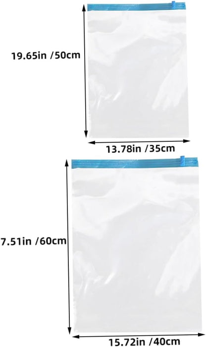 12pcs Vacuum Storage Bags for Travel, Reusable Roll up Compression Cloth Bags, Pa+pe Material, Hand Roll Space Saving Pouches for Suitcase and Clothes Organizer