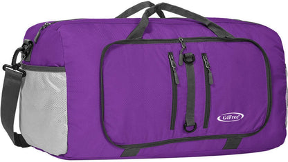 40L/65L Foldable Travel Duffle Bag Packable Weekender Bag | Water Resistant Nylon, Carry On Size Duffel, for Travel or Overnight Weekender Trip, for Gym or Sports, for Men Women