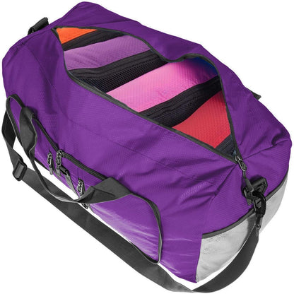 40L/65L Foldable Travel Duffle Bag Packable Weekender Bag | Water Resistant Nylon, Carry On Size Duffel, for Travel or Overnight Weekender Trip, for Gym or Sports, for Men Women