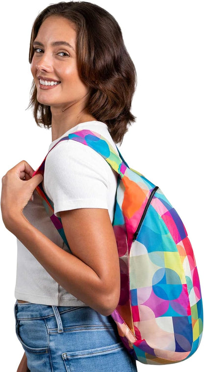 Daypack - Ultralight 16L Foldable Travel & Hiking Backpack, Reusable, Packable, Collapsible Bag for Men & Women (Gray)