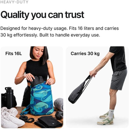 Daypack - Ultralight 16L Foldable Travel & Hiking Backpack, Reusable, Packable, Collapsible Bag for Men & Women (Gray)