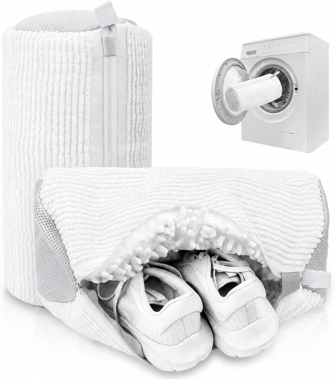 – Reusable Laundry Shoe Bag for Sneakers, Running Shoes & White Shoes, Helps Protect Against Deformation, Scratches & Washer Damage(Yellow 2pcs)