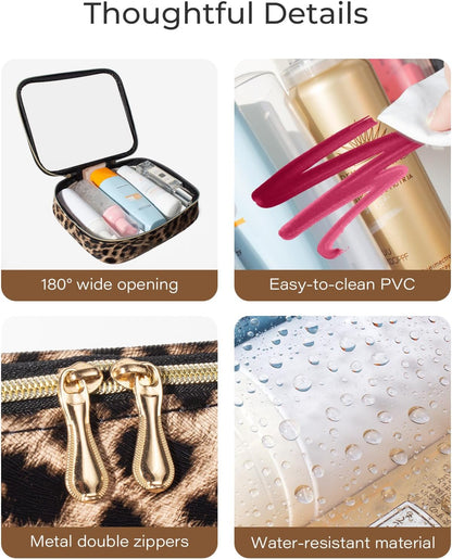 3 Pack Clear Toiletry Bag for Women, TSA Approved Organizer for Travel Size Toiletries Carry on Travel Accessories Bag Airport Airline Compliant Bag Makeup Bag Zipper Pouch Set