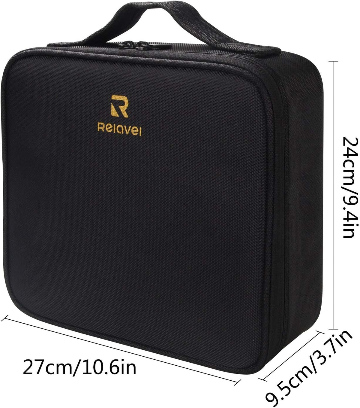 Travel Makeup Train Case Cosmetic Case Organizer Portable Artist Storage Bag with Adjustable Dividers for Cosmetics Makeup Brushes Toiletry Jewelry Digital Accessories