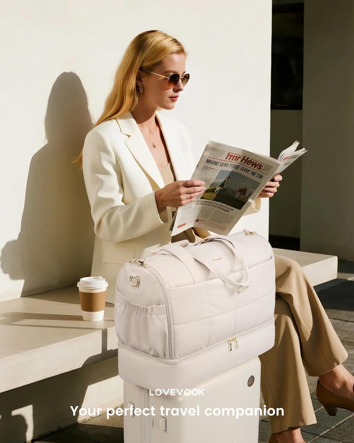Garment Bags for Travel,Convertible Garment Bag for Women with Shoe Pouch,Carry on Duffel Bag with Toiletry Bag, 2 in 1 Hanging Suitcase Suit Bag,Waterproof Weekender Bags for Business Trip