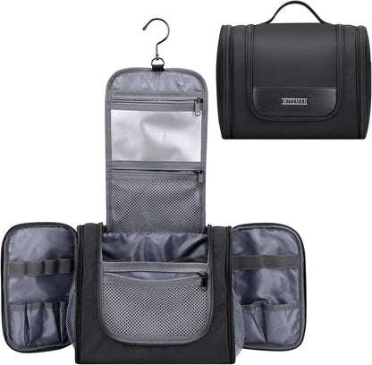 Toiletry Bag for Men Nylon Hanging Water-resistant Shaving Dopp Kit | With Dry-wet Separation Pocket, Multi-pockets for Organized Storage, Lightweight, For Travel, Bathroom, B690 Army Green