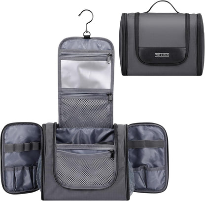 Toiletry Bag for Men Nylon Hanging Water-resistant Shaving Dopp Kit | With Dry-wet Separation Pocket, Multi-pockets for Organized Storage, Lightweight, For Travel, Bathroom, B690 Army Green