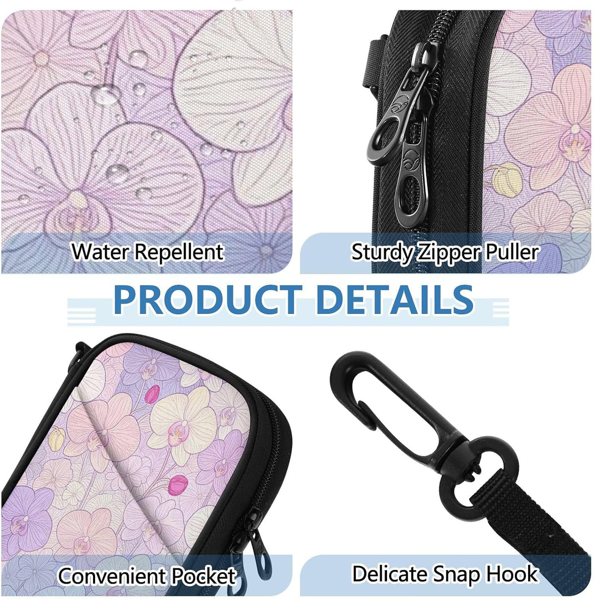 Travel Doc Organizer 8.26×5.51×1.18 In | Polyester Oxford Sturdy Shape Multi-Way Carry for Men Women Vacation Coral Plumeria Vine