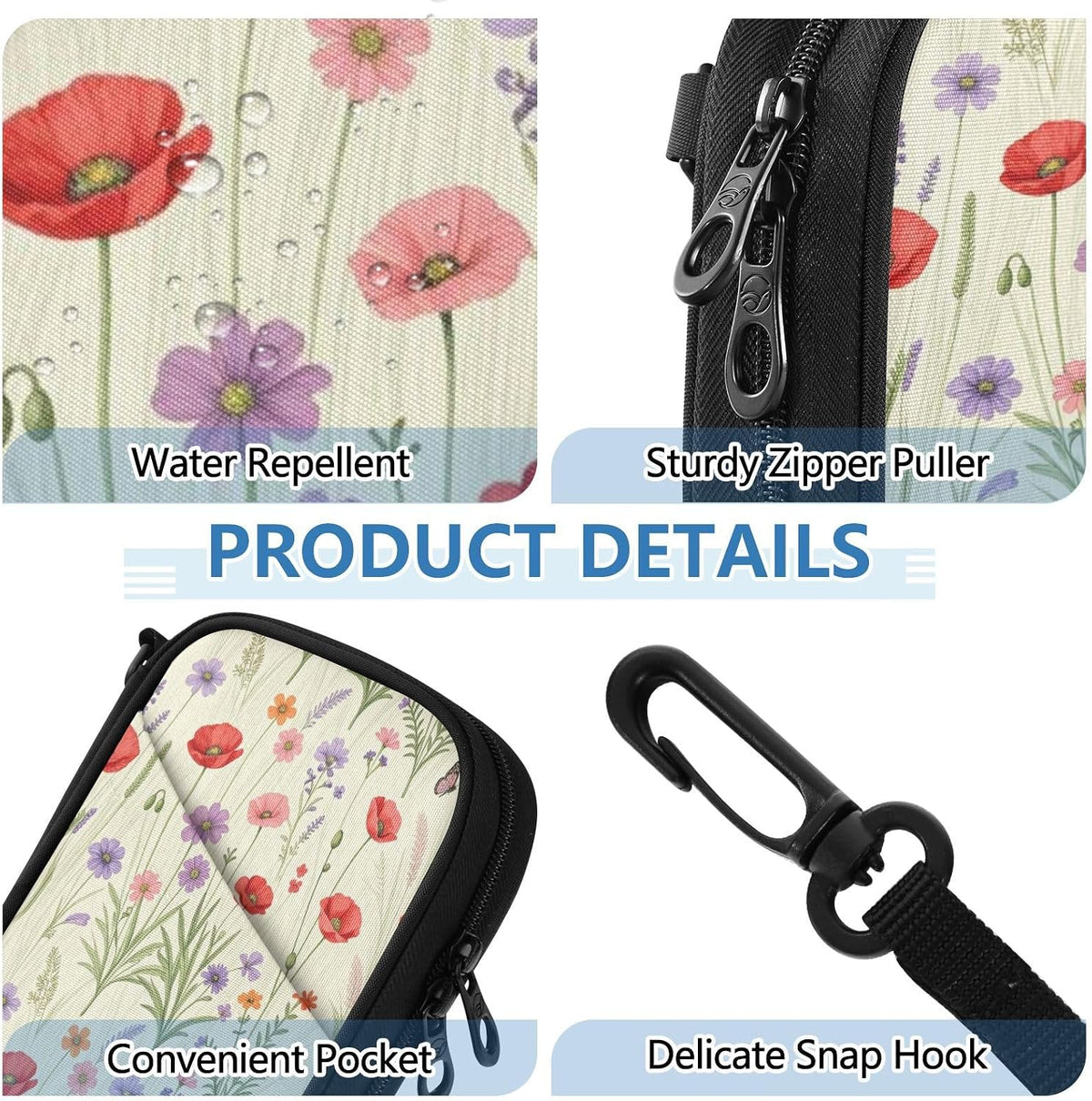 Travel Doc Organizer 8.26×5.51×1.18 In | Polyester Oxford Sturdy Shape Multi-Way Carry for Men Women Vacation Coral Plumeria Vine
